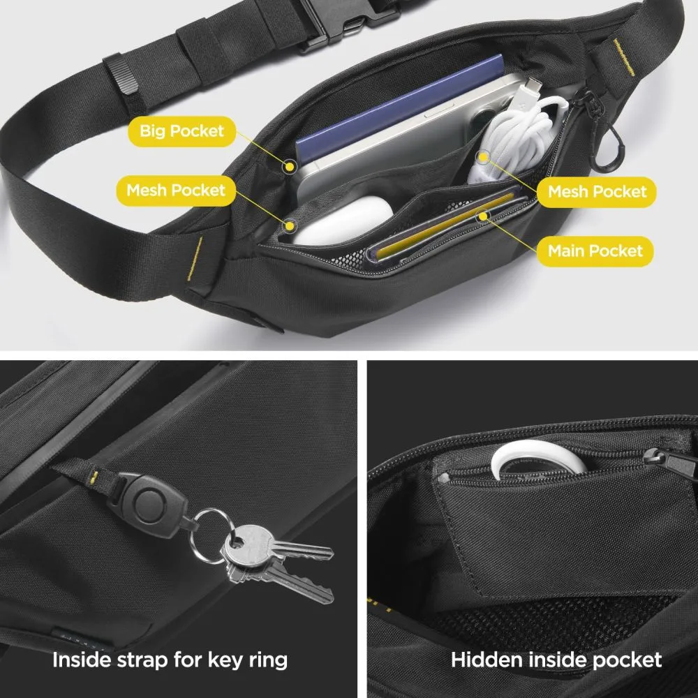 Tarvikud Other telefoni ümbris must SPIGEN KD411 WAISTBAG KLASDEN