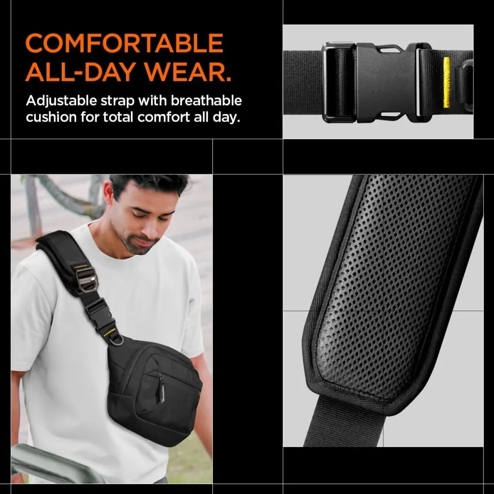 Tarvikud Other telefoni ümbris must SPIGEN KD410 SLING BAG KLASDEN