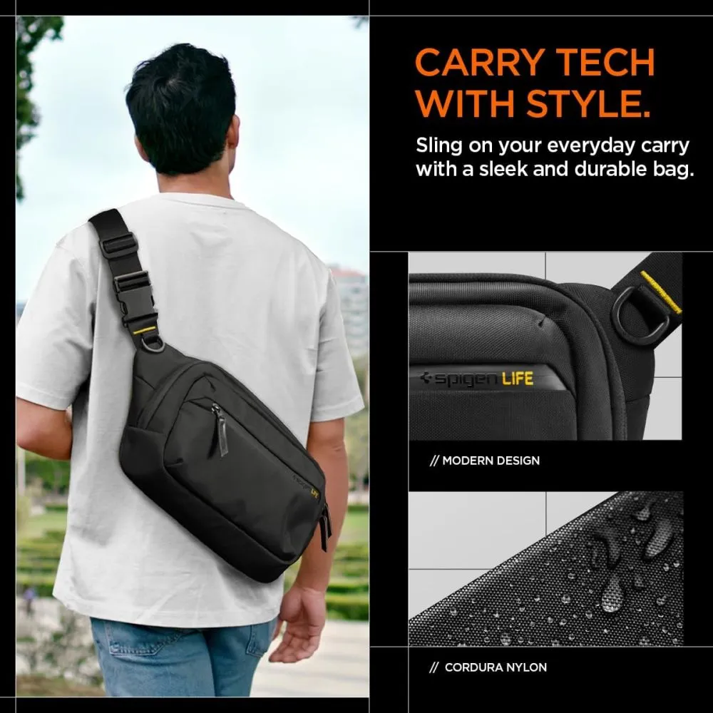 Tarvikud Other telefoni ümbris must SPIGEN KD410 SLING BAG KLASDEN