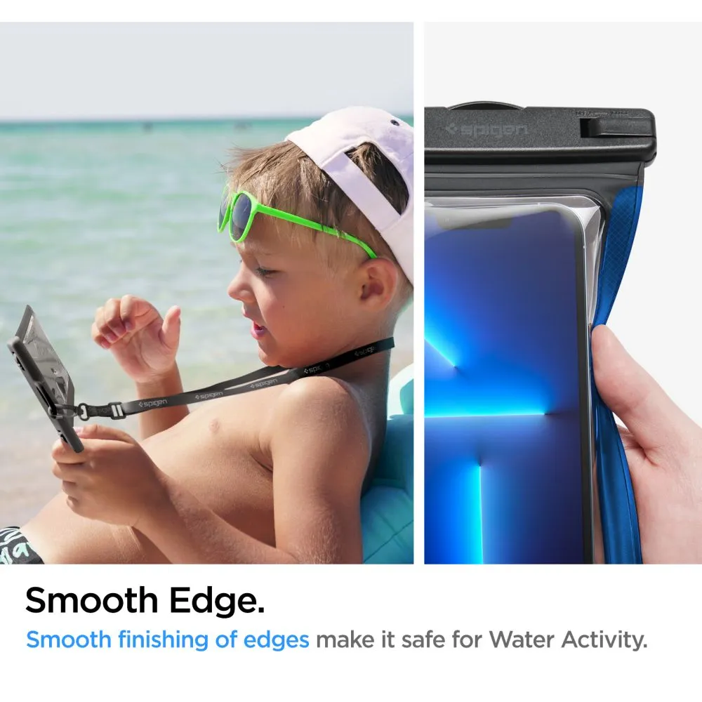  Dažādi telefona maciņš melns SPIGEN A601 UNIVERSAL WATERPROOF CASE 2-PACK