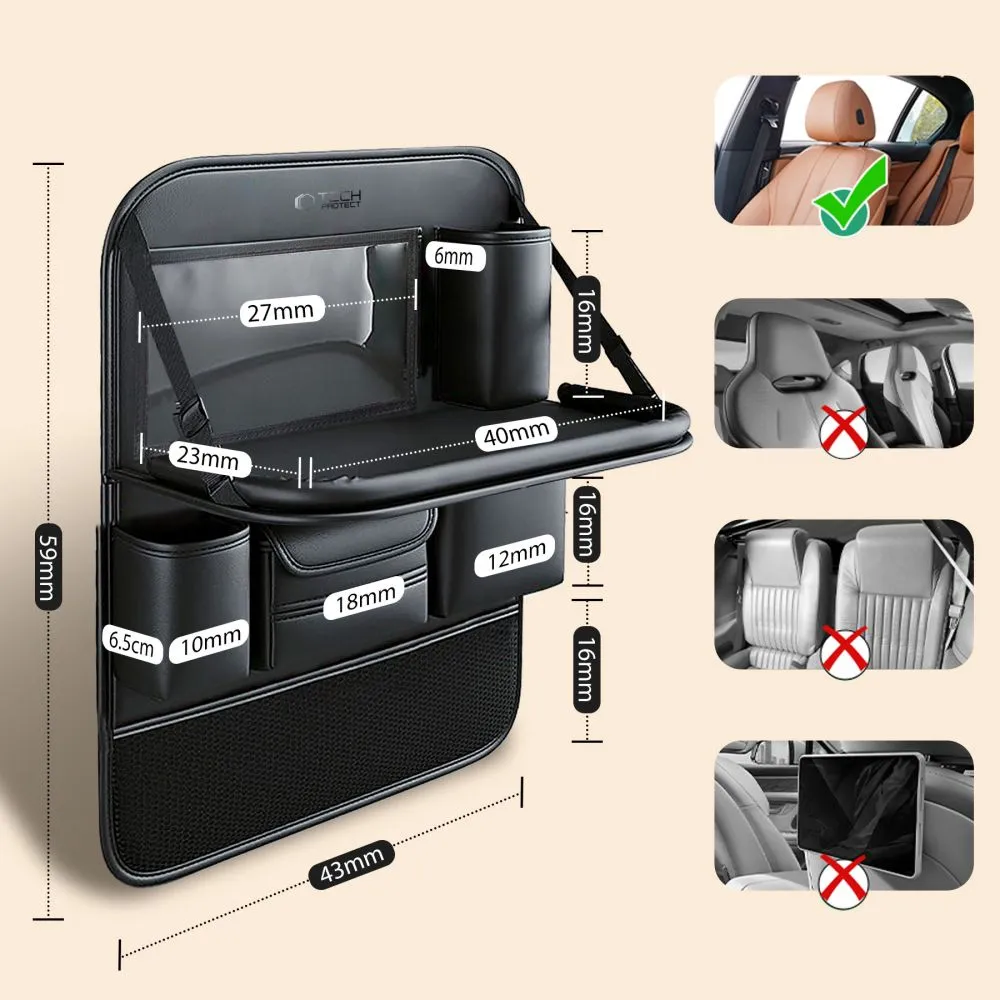 Accessories Other TECH-PROTECT UCA100 BACKSEAT CAR ORGANIZER  black