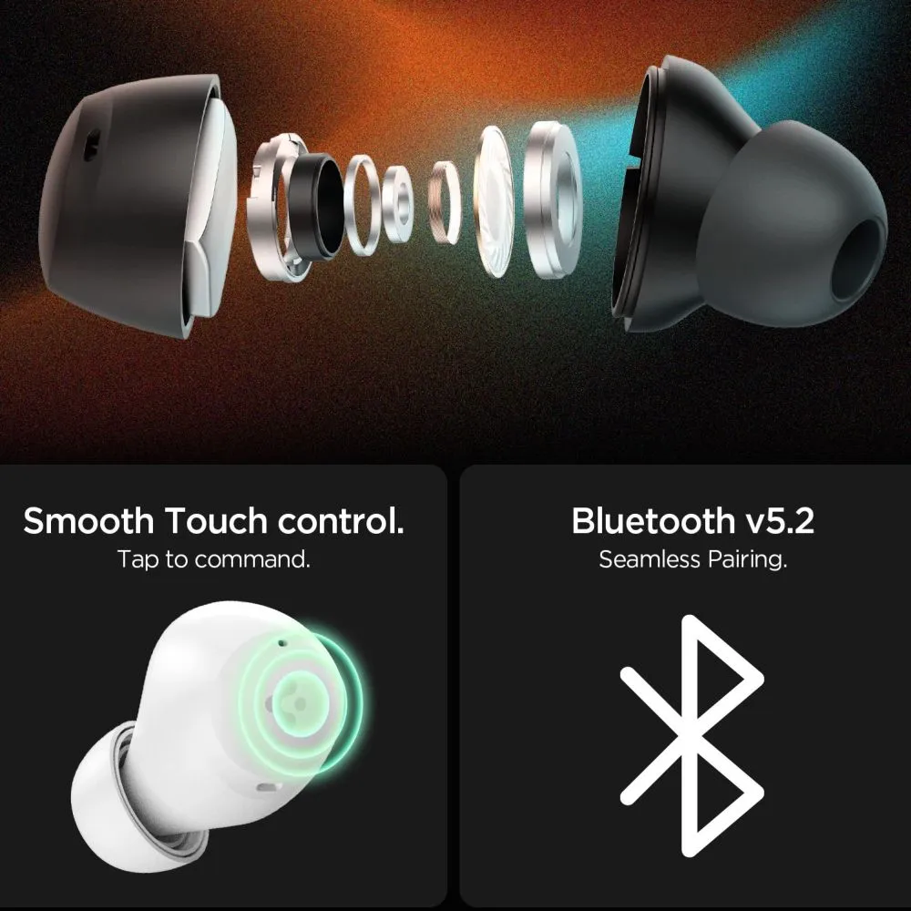 Priedai Other SPIGEN SA2401 ANC PRO IN-EAR EARPHONE  Juoda