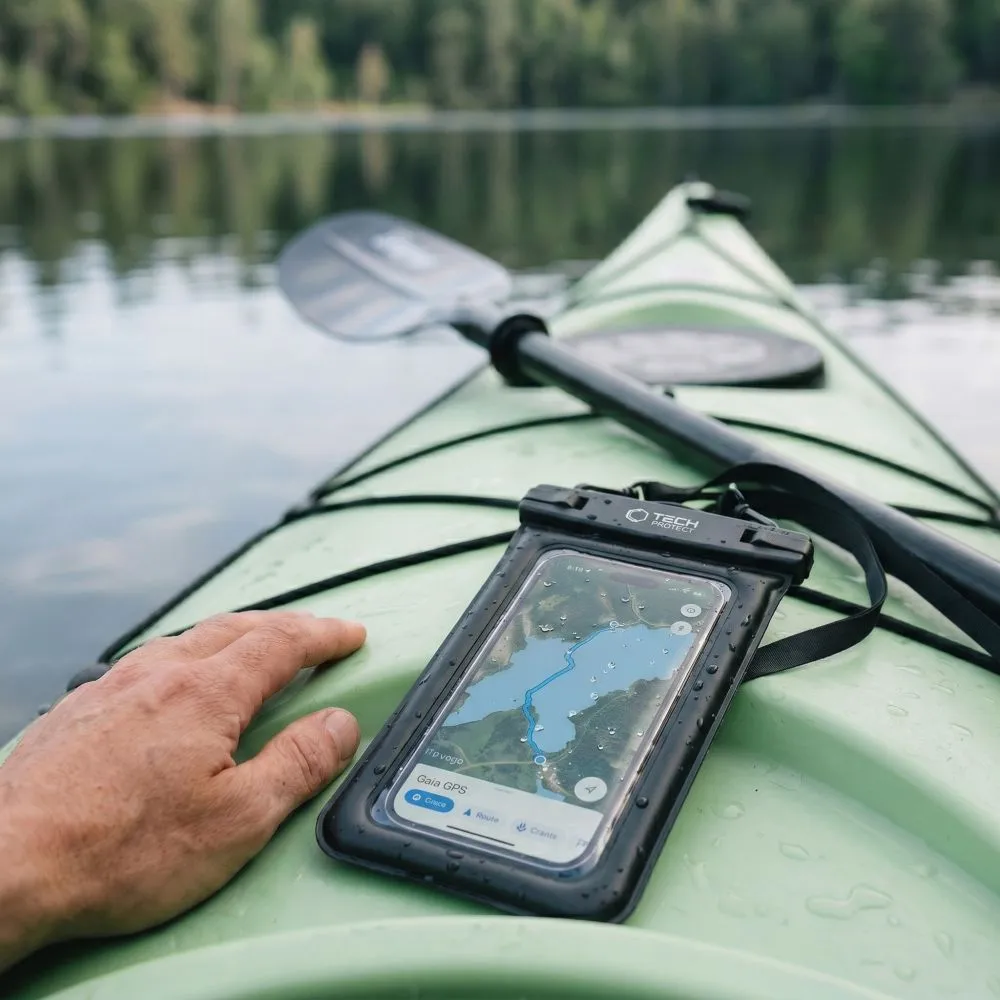 Puhelintarvikkeet Other suojakuori, suojakotelo musta TECH-PROTECT UWC7 UNIVERSAL WATERPROOF FLOATING CASE 6.9 INCH