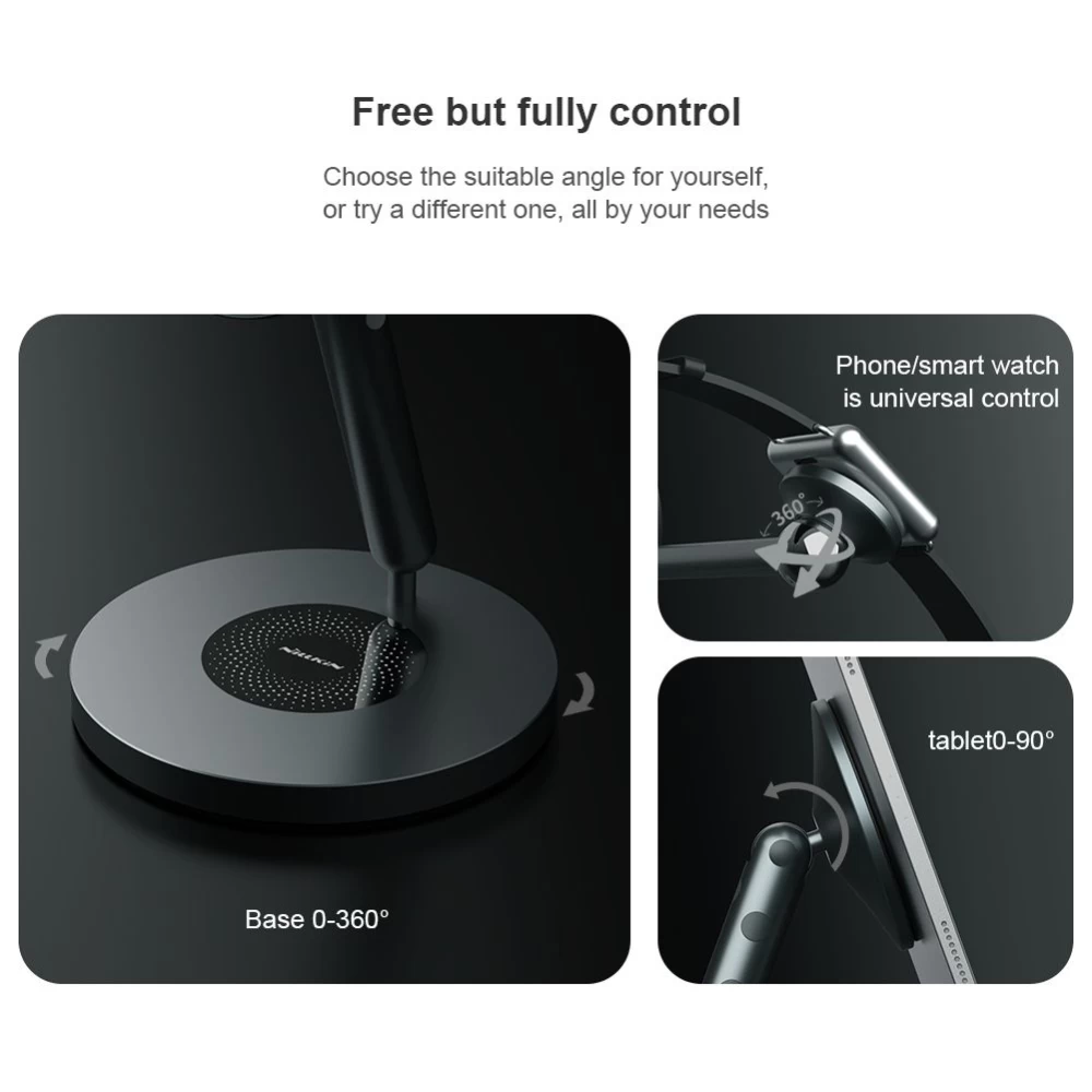 Priedai Other NILLKIN SnapBranch Modular Device Station (All-in-one version)  pilkas