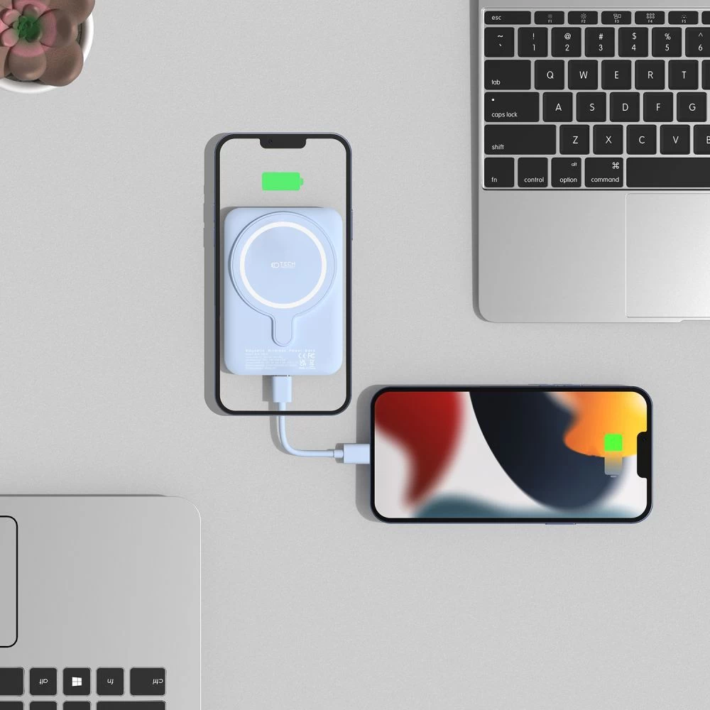 Tarvikud Other TECH-PROTECT PB10 Lifemag Magsafe Power Bank 5000MAH  sinine