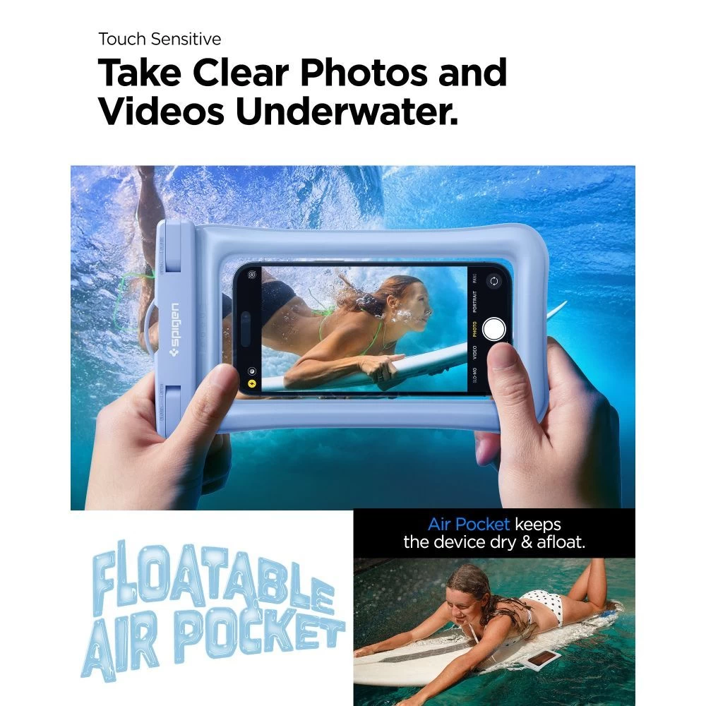 Tarvikud Other SPIGEN A610 UNIVERSAL WATERPROOF FLOAT CASE  sinine