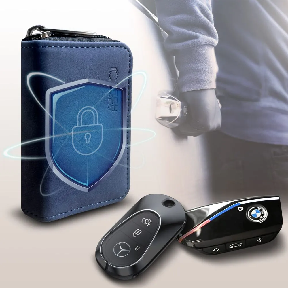 Tarvikud Other telefoni ümbris sinine TECH-PROTECT KLR300 POUCH KEYLESS RFID SIGNAL BLOCKER CASE