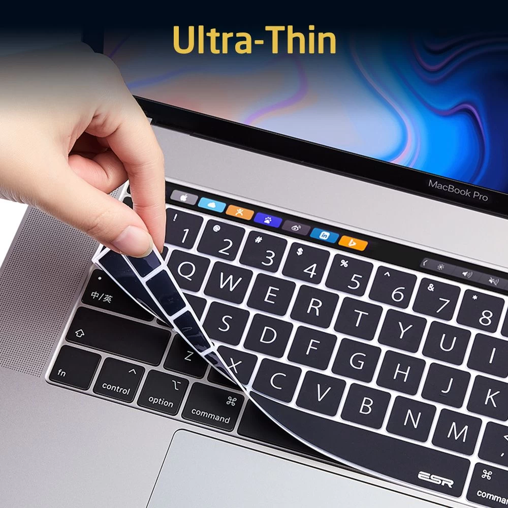 Puhelintarvikkeet Other ESR Keyboard Cover Macbook PRO 2016/2017/2018US Standart musta
