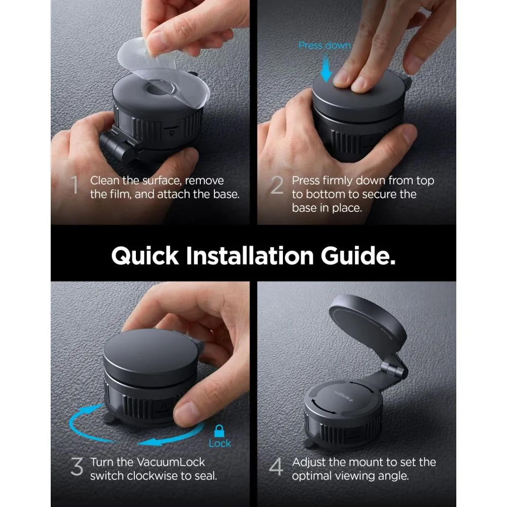 Tarvikud Other SPIGEN MFT35-1 MAGNETIC MAGSAFE DASHBOARD & WINDSHIELD SCREEN CAR MOUNT Telefonitarvikud
