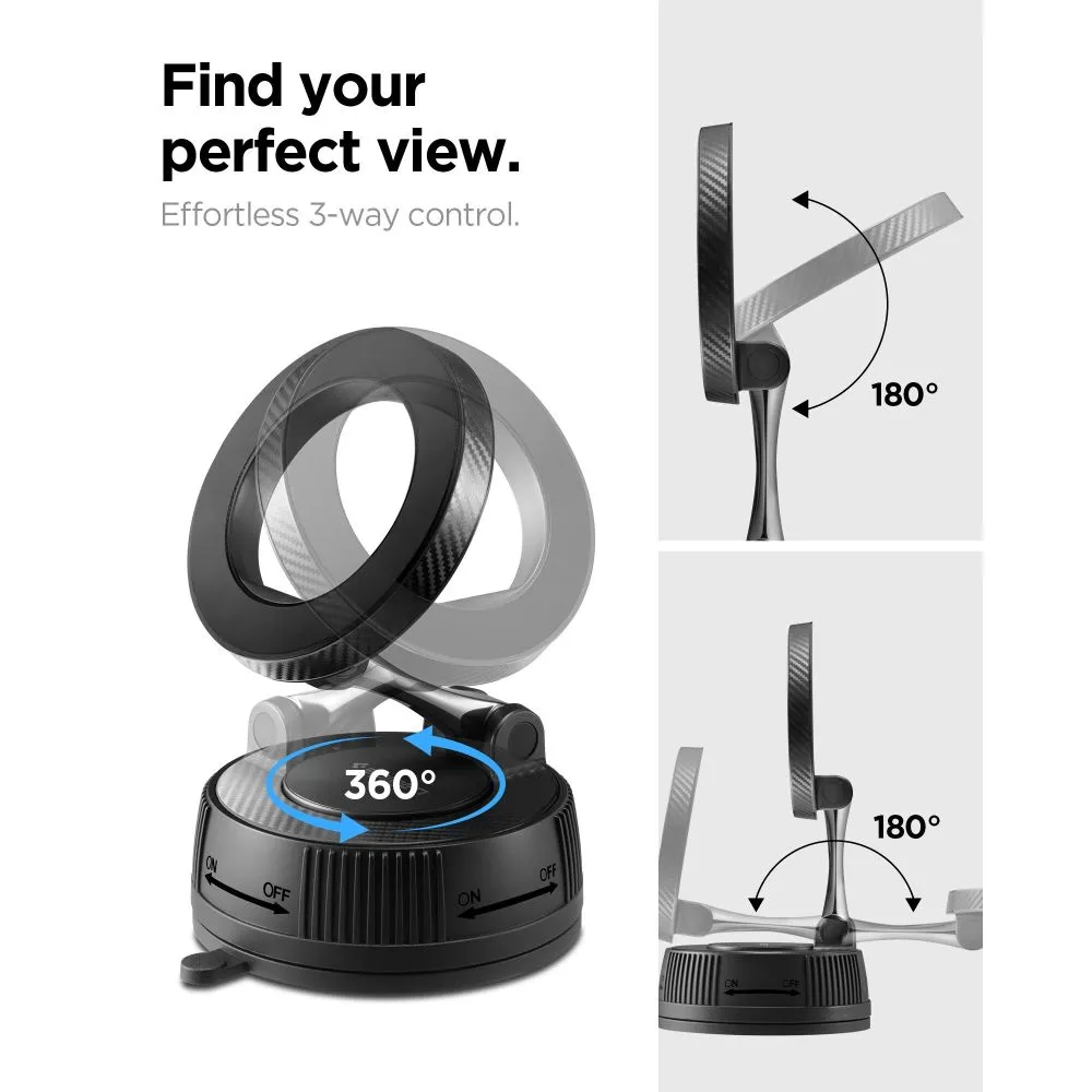 Tarvikud Other SPIGEN MFT36 VACUUMLOCK MAGNETIC MAGSAFE DASHBOARD CAR MOUNT Telefonitarvikud must