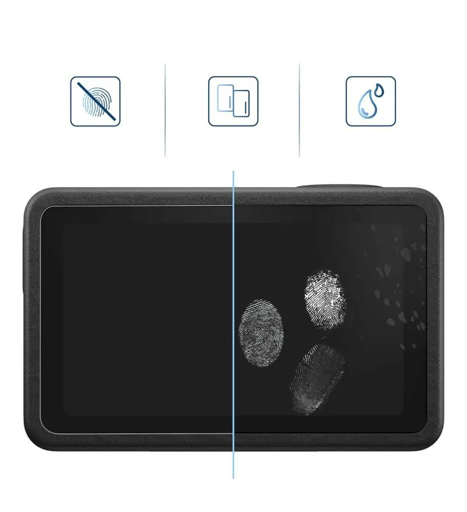 Priedai Other Ekrano apsaugos  TECH-PROTECT GLASS FIT+ 2-SET DJI OSMO ACTION