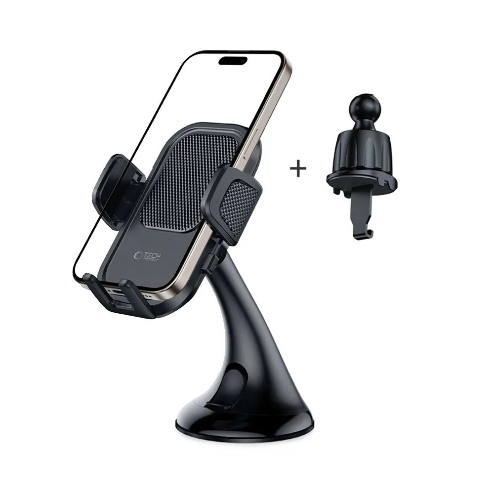 Accessories Other TECH-PROTECT V8 UNIVERSAL DASHBOARD UNRG & VENT CAR MOUNT  black