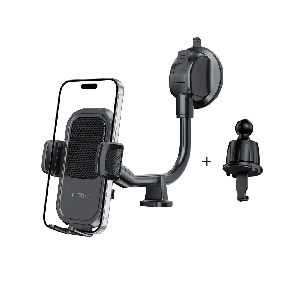 Accessories Other TECH-PROTECT V8 UNIVERSAL LONG ARM DASHBOARD & WINDSHIELD CAR MOUNT  black