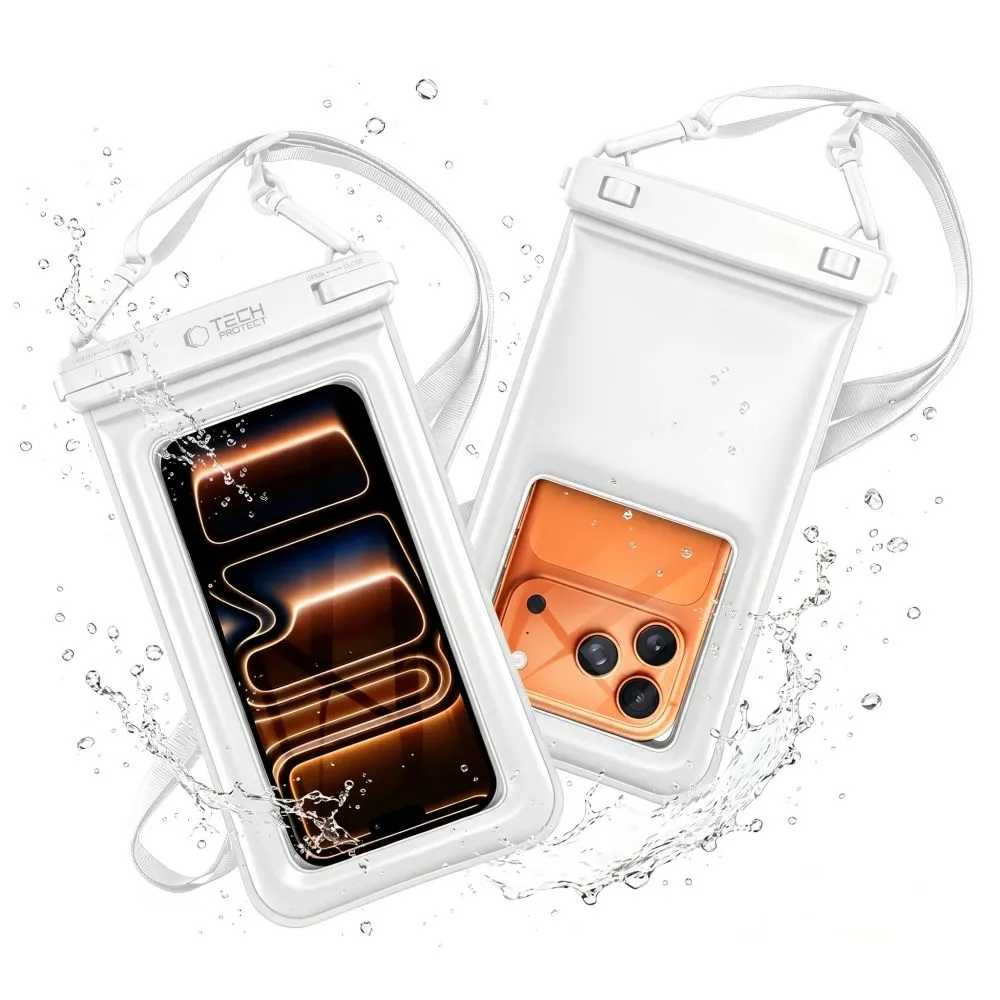 Puhelintarvikkeet Other suojakuori, suojakotelo valkoinen TECH-PROTECT UWC7 UNIVERSAL WATERPROOF FLOATING CASE 6.9 INCH