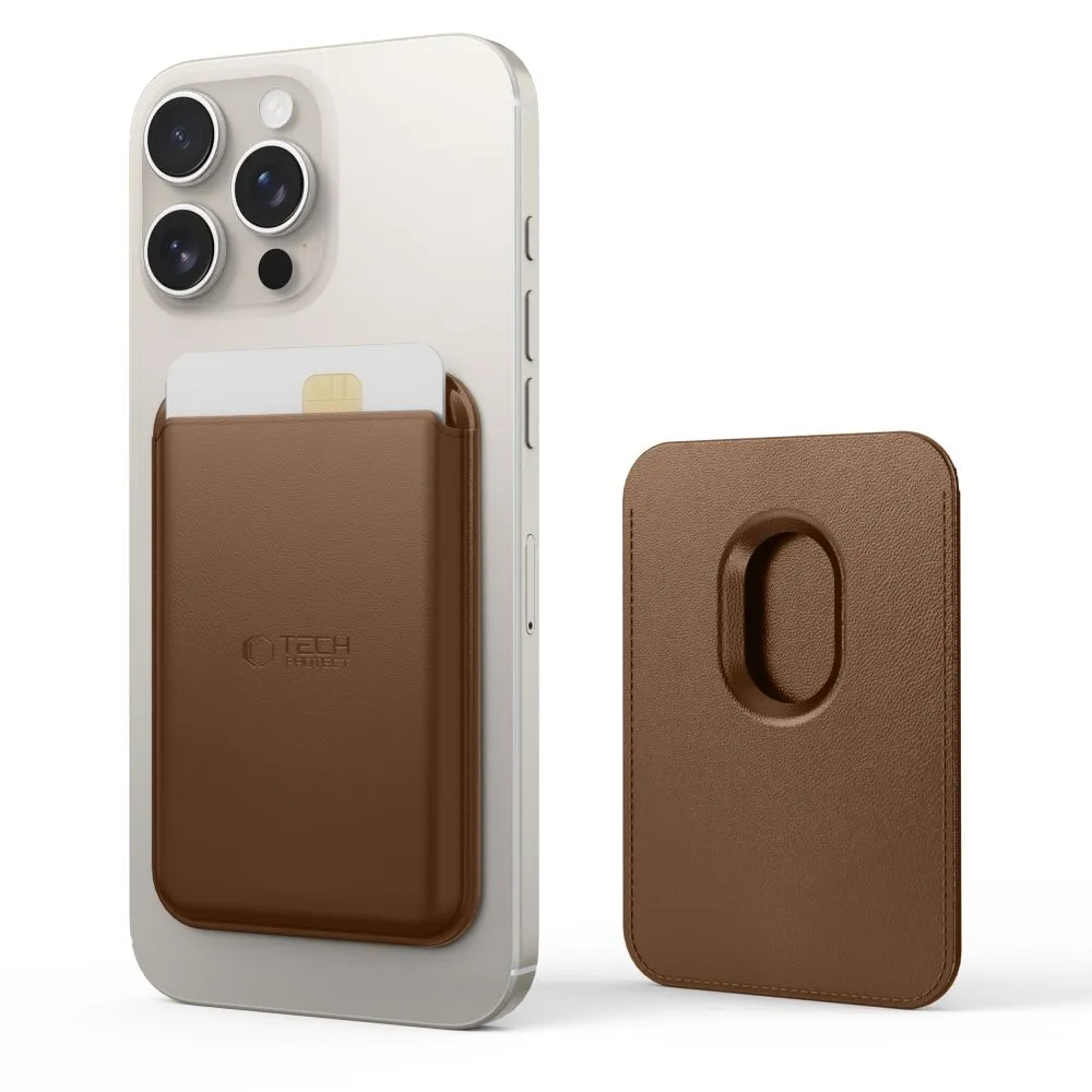 Aксессуары Other TECH-PROTECT MAGWALLET MAGSAFE UNIVERSAL MAGNETIC CARD HOLDER коричневый