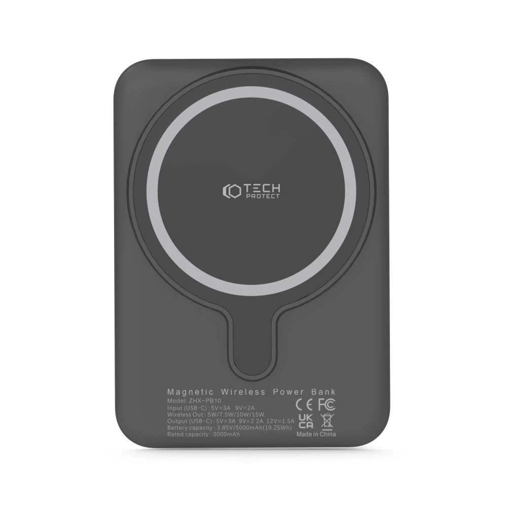 Dažādi TECH-PROTECT PB10 Lifemag Magsafe Power Bank 5000MAH melns