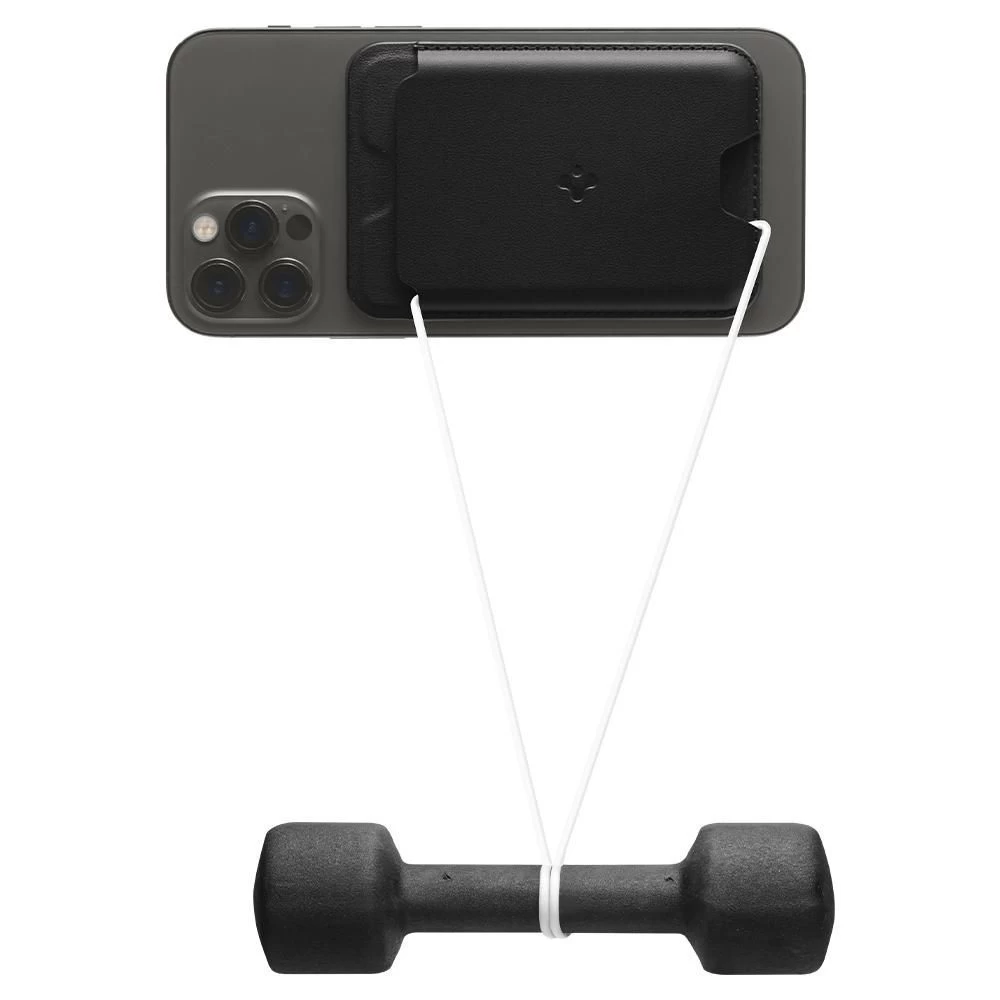 Dažādi SPIGEN VALENTINUS MAGSAFE UNIVERSAL MAGNETIC CARD HOLDER melns