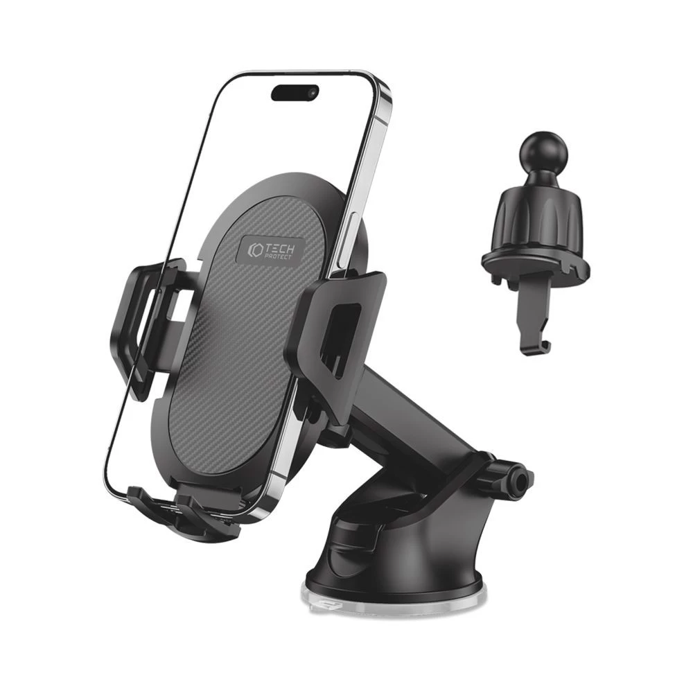 Dažādi TECH-PROTECT V5 UNIVERSAL DASHBOARD & VENT CAR MOUNT melns