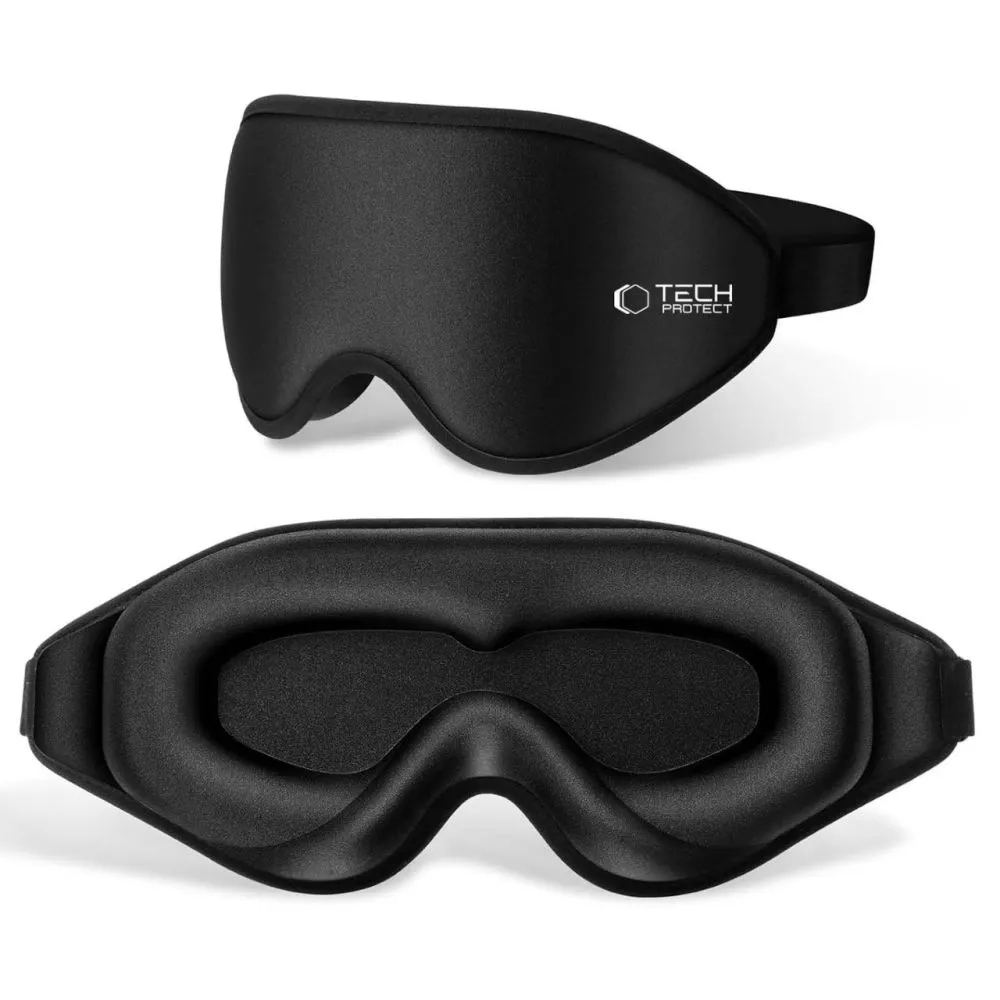 Dažādi TECH-PROTECT EYESHADE SLEEP MASK melns