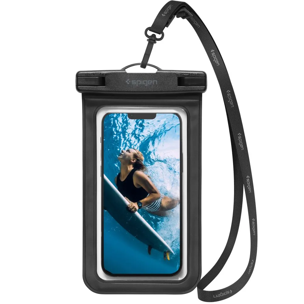 Dažādi telefona maciņš melns SPIGEN A601 UNIVERSAL WATERPROOF CASE 2-PACK