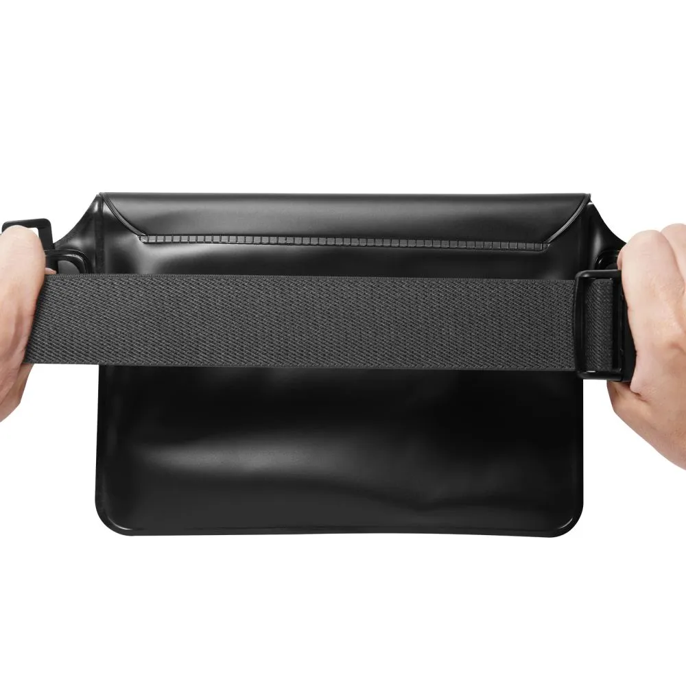 Dažādi telefona maciņš melns SPIGEN A620 UNIVERSAL WATERPROOF WAIST BAG 2-PACK