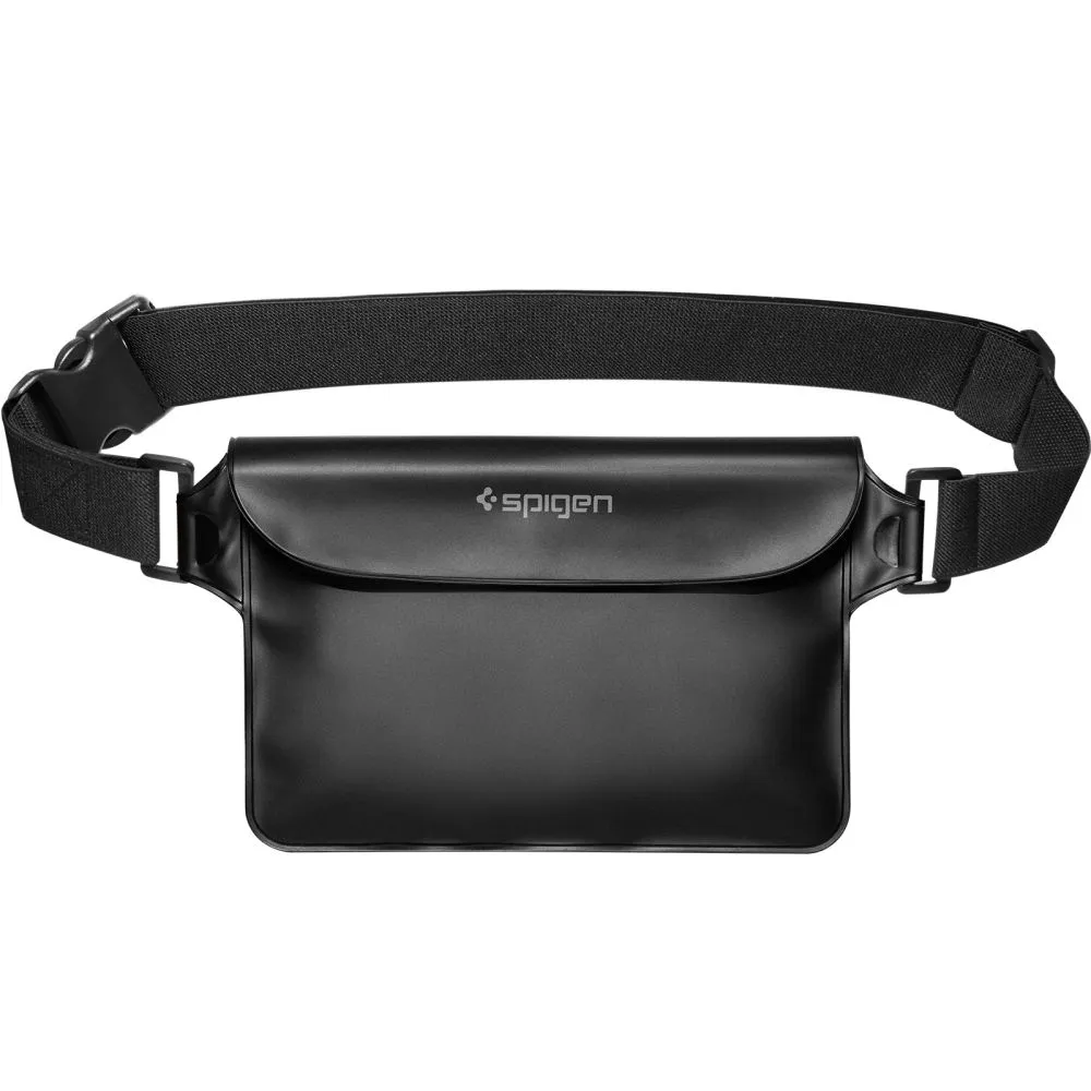 Dažādi telefona maciņš melns SPIGEN A621 UNIVERSAL WATERPROOF CASE & WAIST BAG