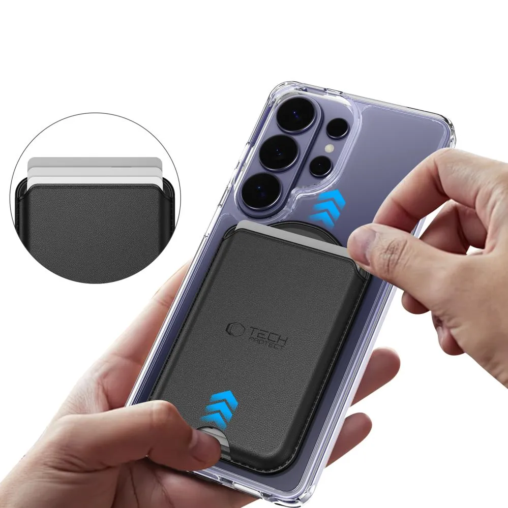 Tillbehör Other TECH-PROTECT CH02 MAGWALLET MAGSAFE UNIVERSAL MAGNETIC CARD HOLDER Telefontillbehör svart
