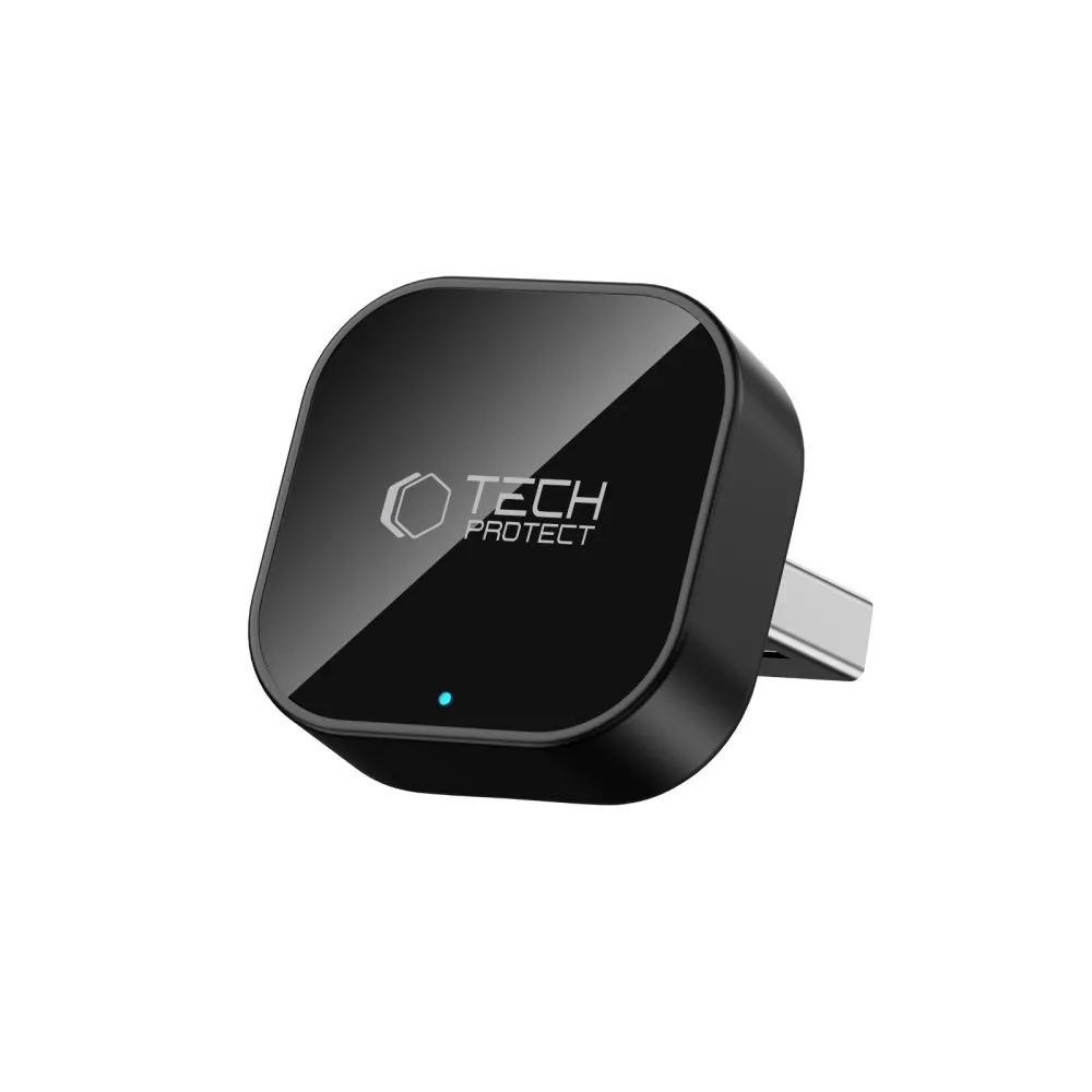 Dažādi TECH-PROTECT ULTRABOOST CA01 APPLE CARPLAY / ANDROID AUTO ADAPTER USB BLUETOOTH 5.4 Viedierīču melns