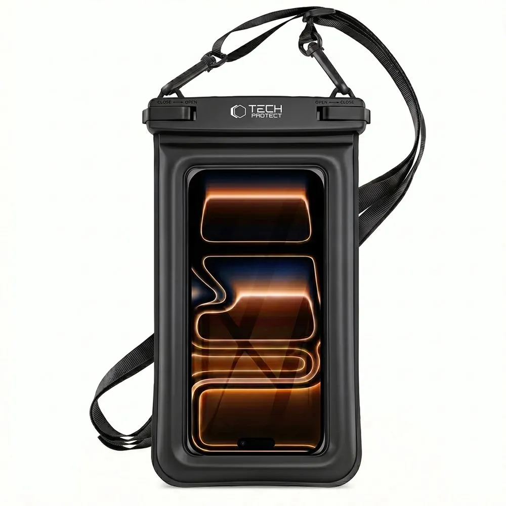 Puhelintarvikkeet Other suojakuori, suojakotelo musta TECH-PROTECT UWC7 UNIVERSAL WATERPROOF FLOATING CASE 6.9 INCH