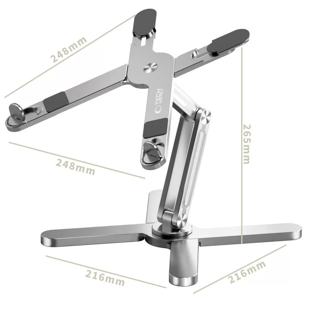Dažādi TECH-PROTECT ULS200 UNIVERSAL LAPTOP STAND sudraba