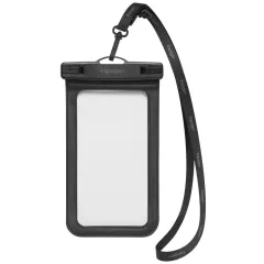  Dažādi telefona maciņš melns SPIGEN A601 UNIVERSAL WATERPROOF CASE 2-PACK