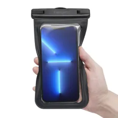  Dažādi telefona maciņš melns SPIGEN A601 UNIVERSAL WATERPROOF CASE 2-PACK