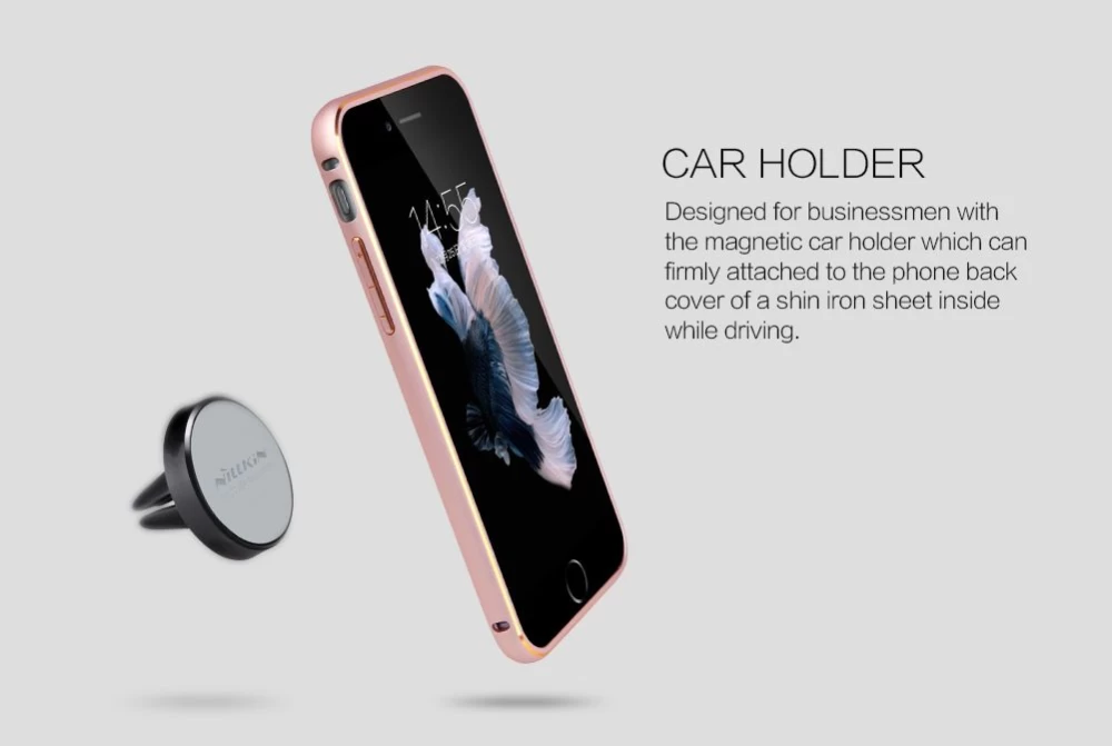 Apple iPhone 6S Plus dėklas Juoda Nillkin Car Holder/Protection 
