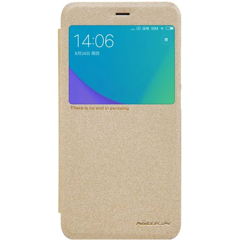 Xiaomi RedMi Note 5A Prime чехол золотой Sparkle Leather Redmi
