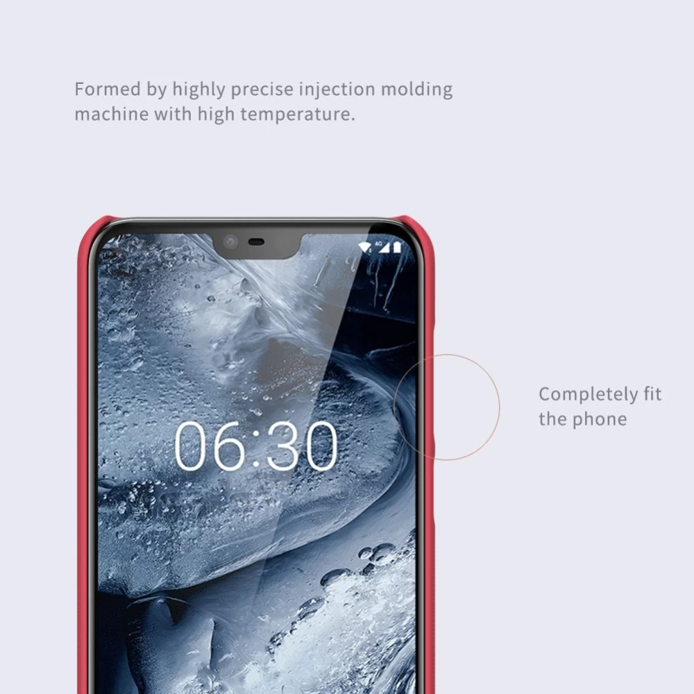 Nokia 6.1 Plus skal röd Super Frosted Shield  X6