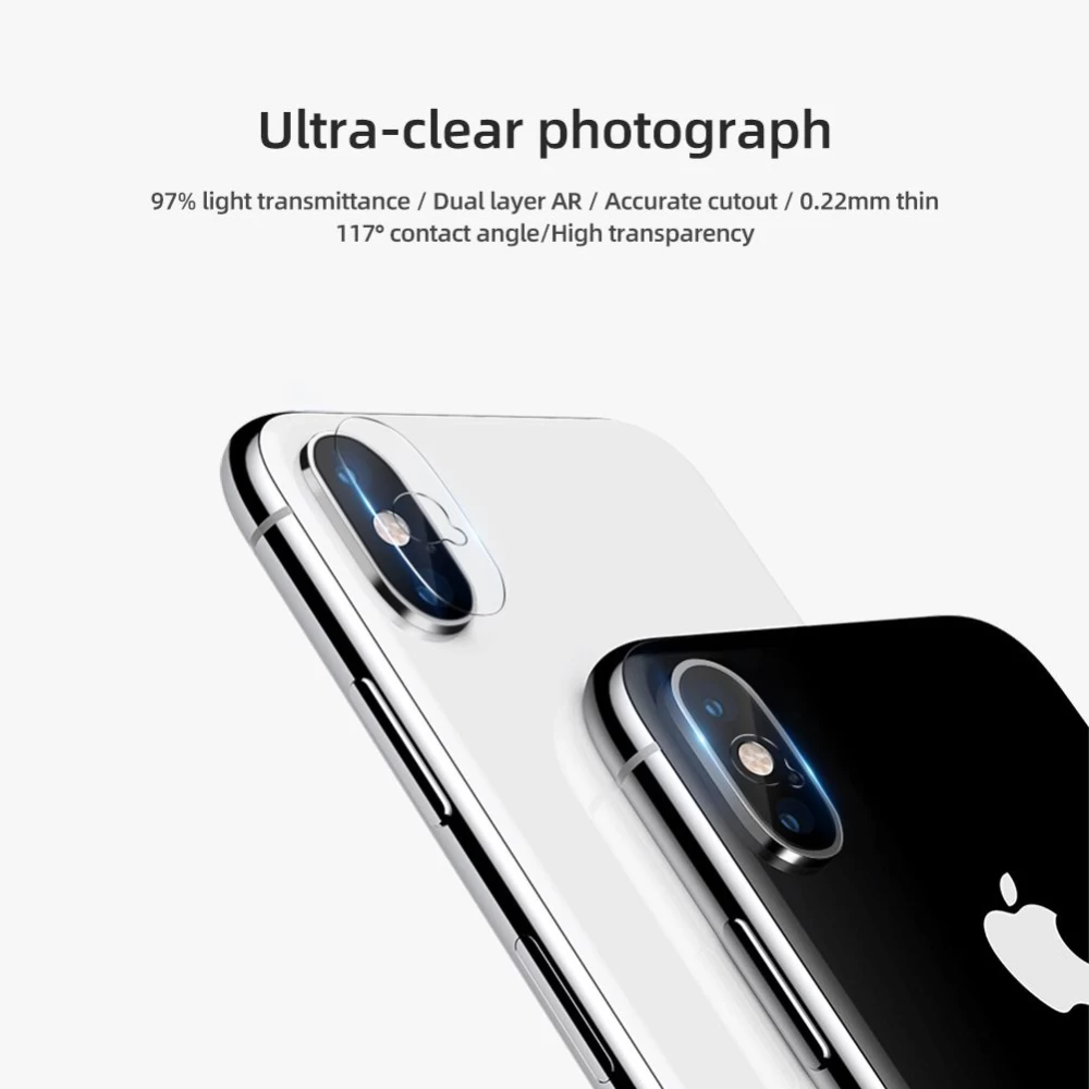 Apple iPhone XS Tempered glass  InvisiFilm AR camera protective film