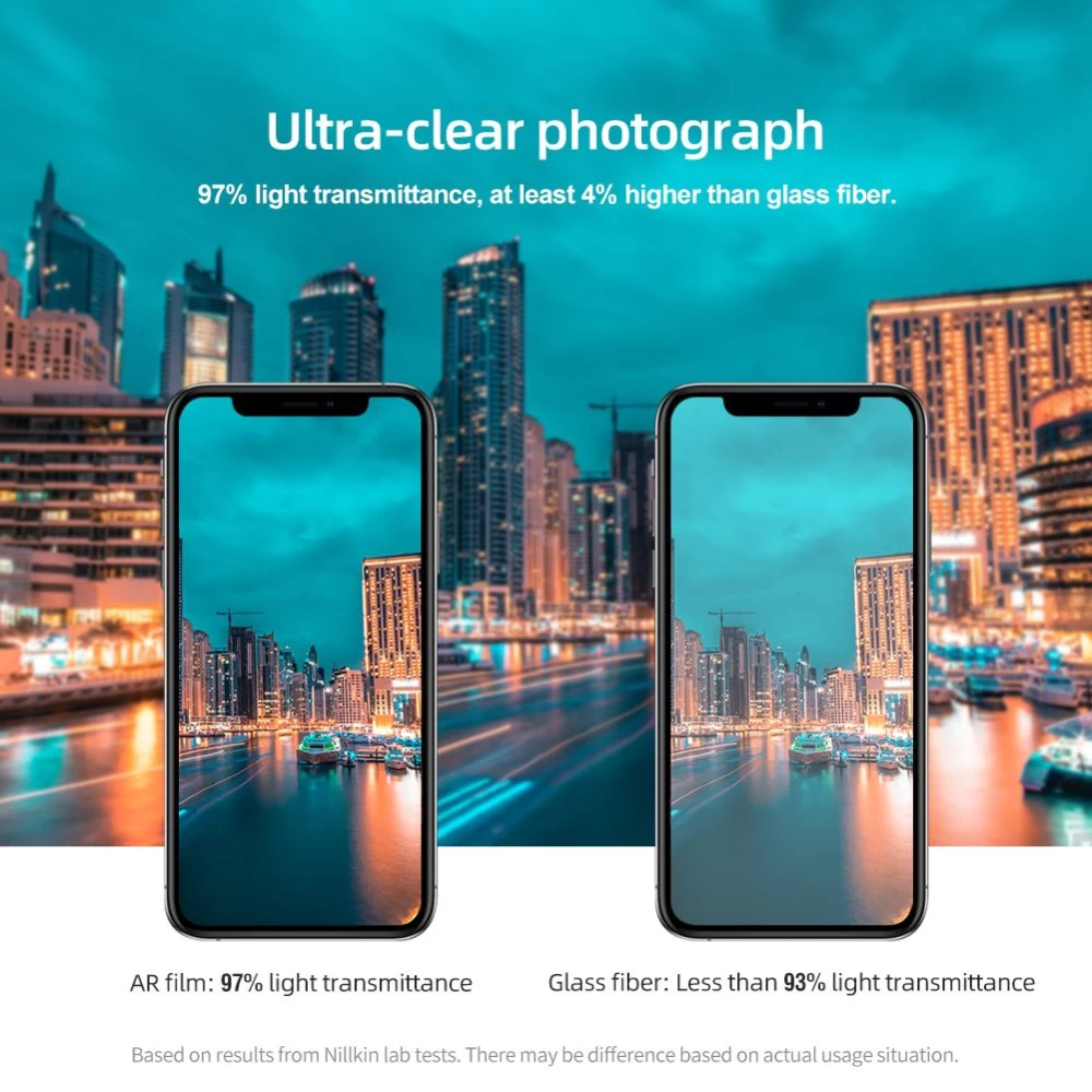 Apple iPhone XS Tempered glass  InvisiFilm AR camera protective film