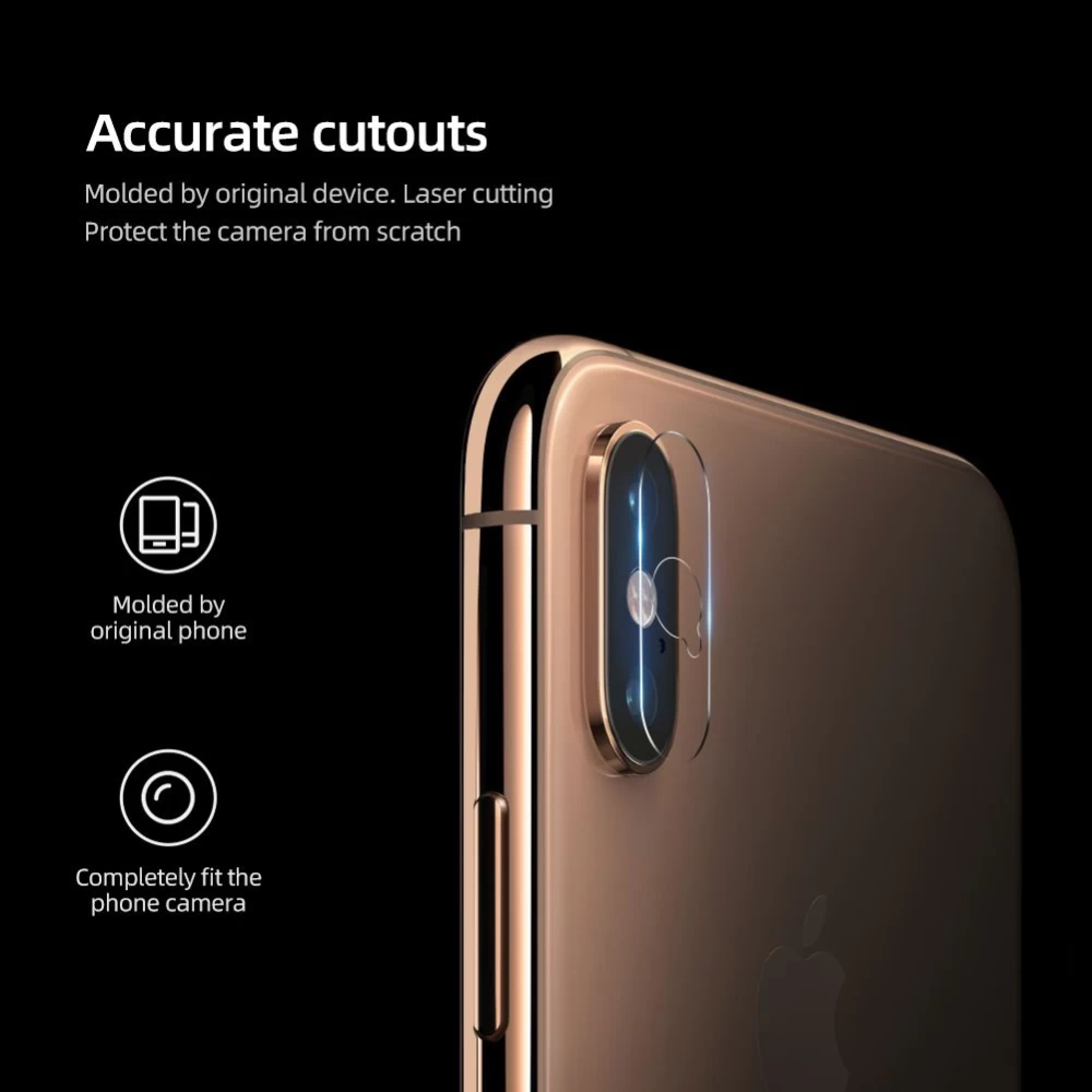 Apple iPhone XS Tempered glass  InvisiFilm AR camera protective film