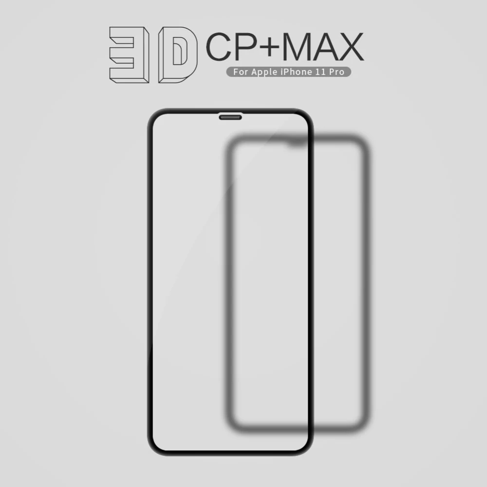 Apple iPhone XS aizsargstikls melns Nillkin 3D CP+MAX Tempered Glass