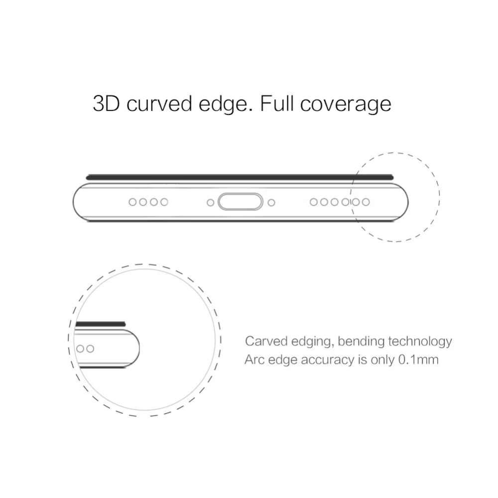 Apple iPhone XS aizsargstikls melns Nillkin 3D CP+MAX Tempered Glass