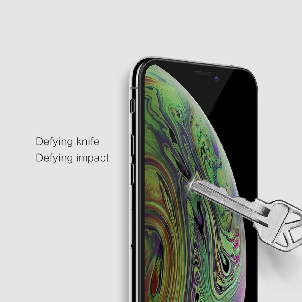 Apple iPhone XS aizsargstikls melns Nillkin 3D CP+MAX Tempered Glass