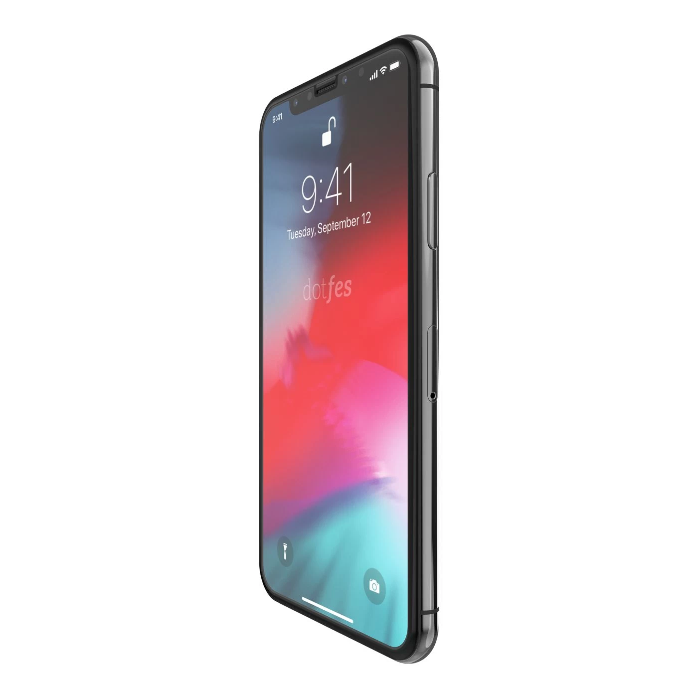 Apple iPhone XS aizsargstikls caurspīdīgs DOTFES E03 3D Full Coverage Tempered Glass