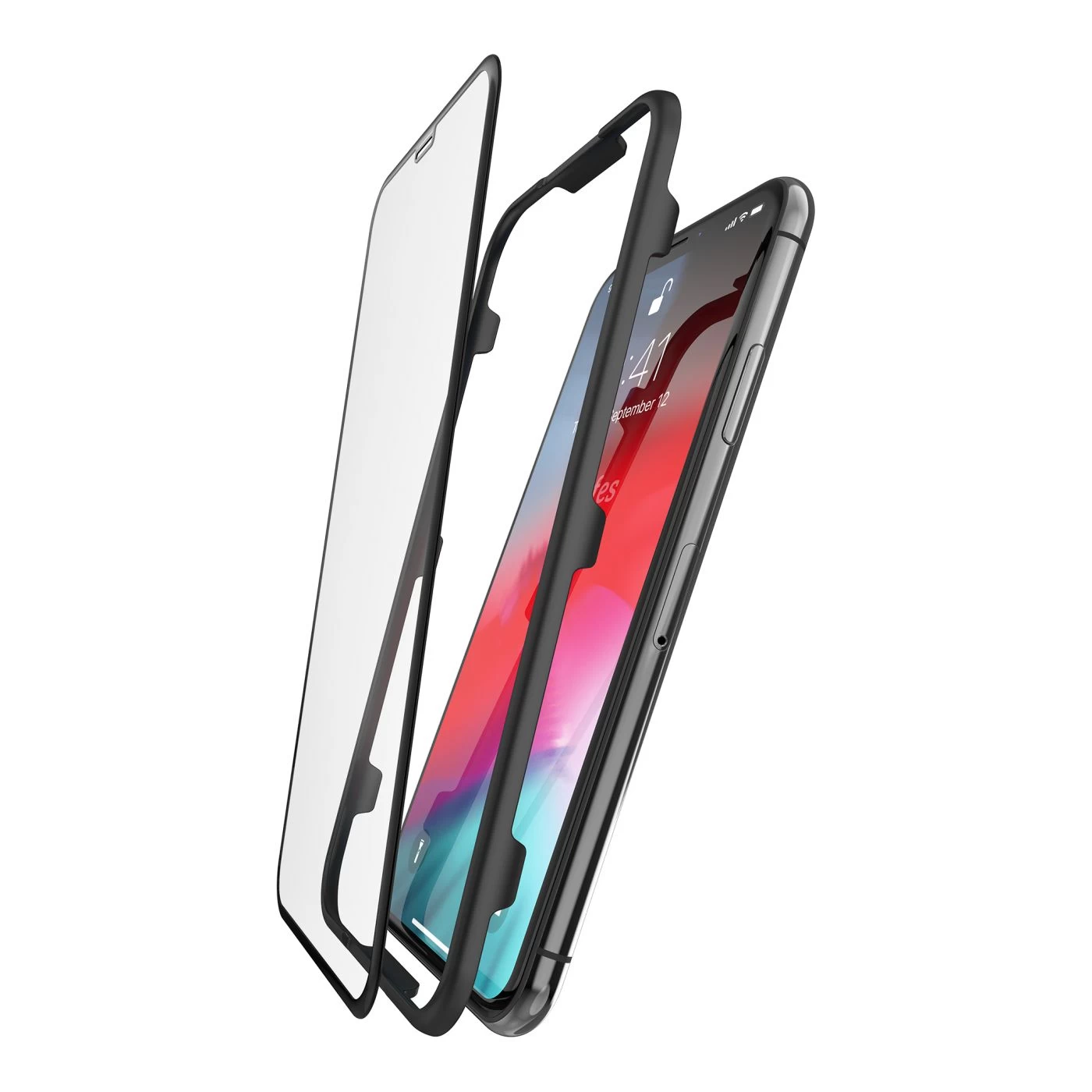 Apple iPhone XS aizsargstikls caurspīdīgs DOTFES E03 3D Full Coverage Tempered Glass