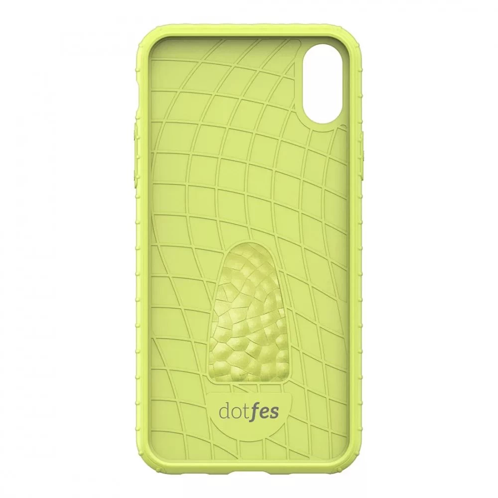 Apple iPhone XS case green DOTFES G01 Fashion Style for