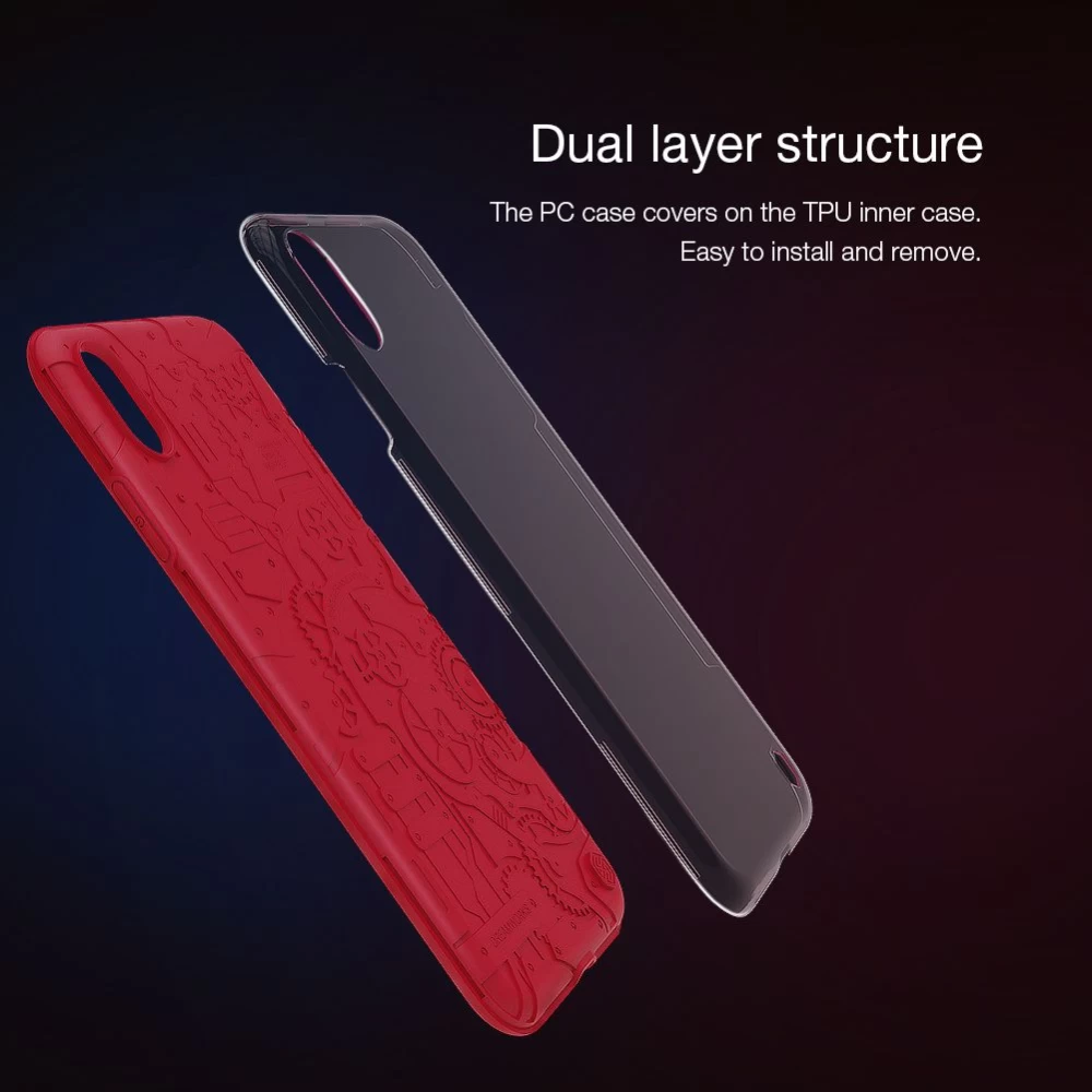 Apple iPhone XS Max case red Nillkin Machinery 