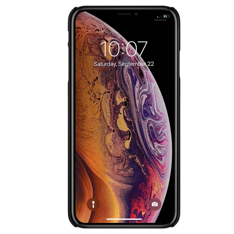 Apple iPhone XS Max case black Nillkin Grip with Finger Loop