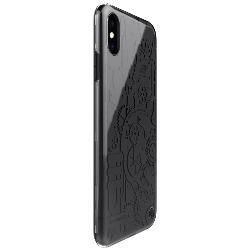 Apple iPhone XS Max vāciņš melns Nillkin Machinery