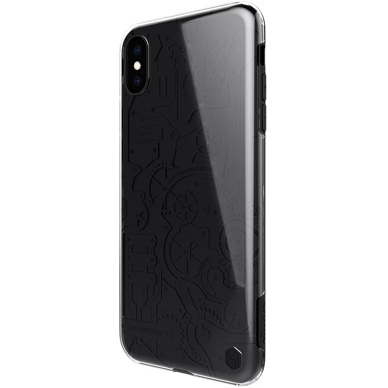 Apple iPhone XS Max vāciņš melns Nillkin Machinery
