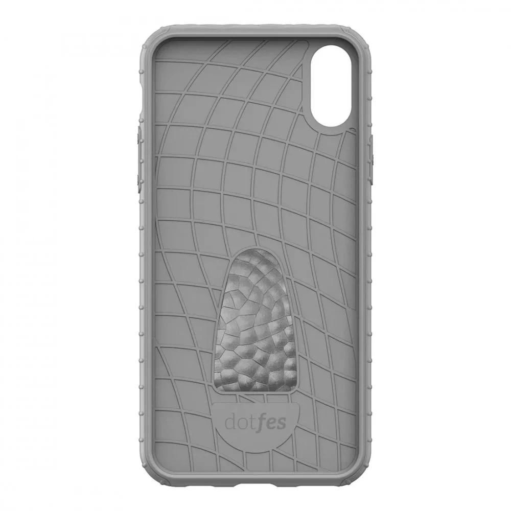 Apple iPhone XS Max skal grå DOTFES G01 Fashion Style for