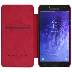 Samsung Galaxy J4 (2018) suojakotelo punainen Nillkin Qin Leather 